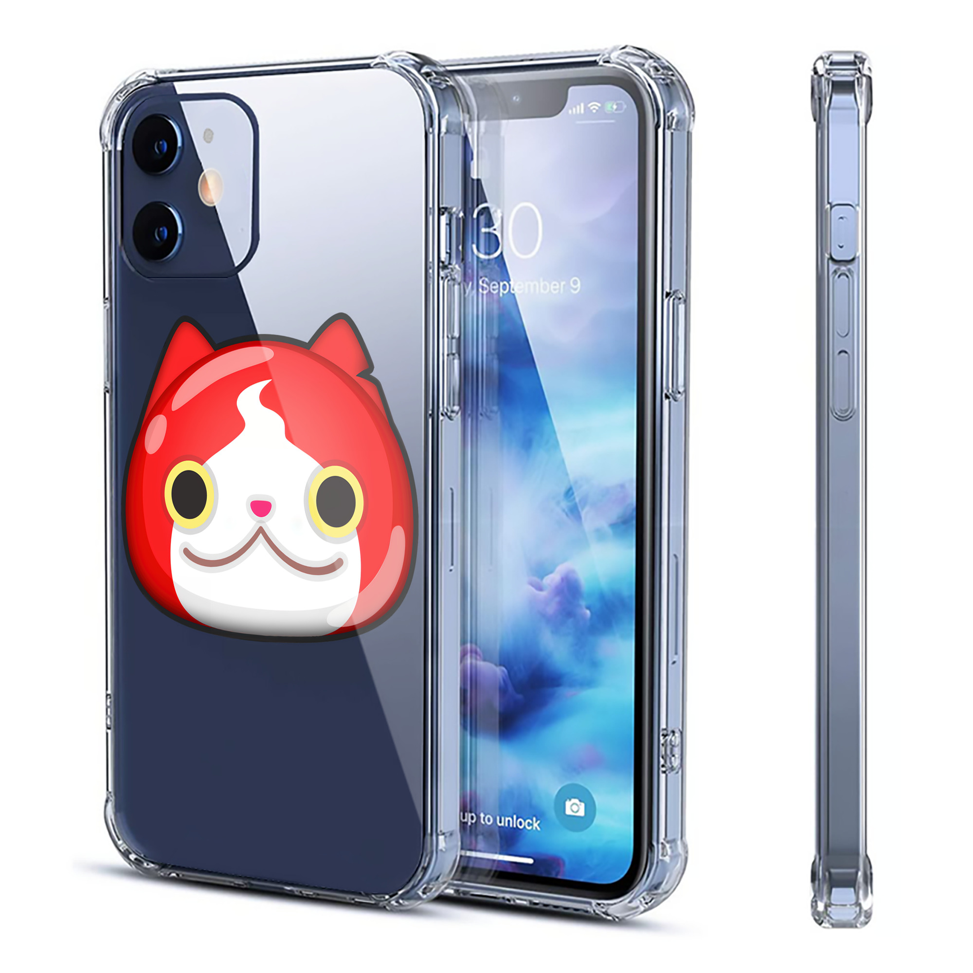 （画像用） 妖怪ウォッチ Yo-kai Watch 【iPhone 12シリーズ対応】透明スマホケース（クリアソフトケース）